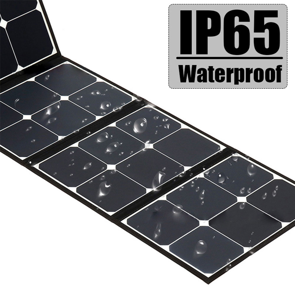 Foldable Dual USB Portable Solar Panel 100W 18V Flexible Solar Panel