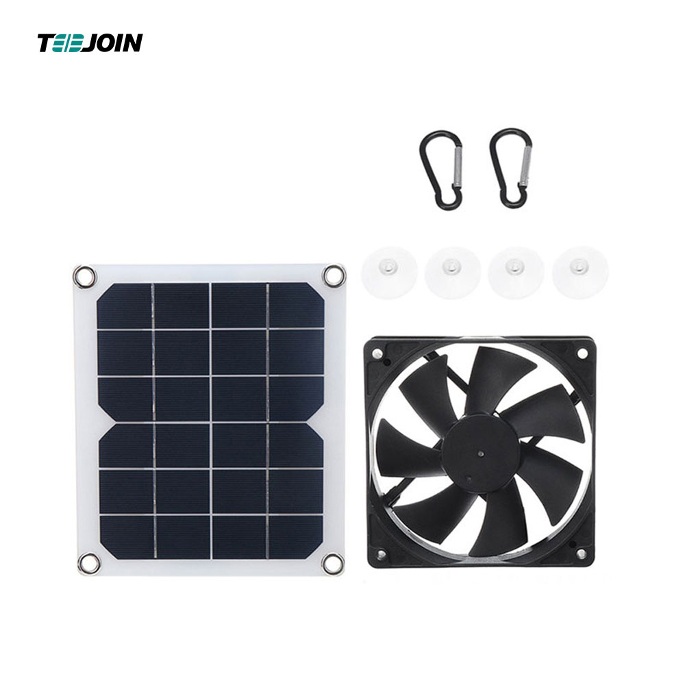 TOP 10W Solar Panel Fan Fit Pet House Greenhouse Solar Panel