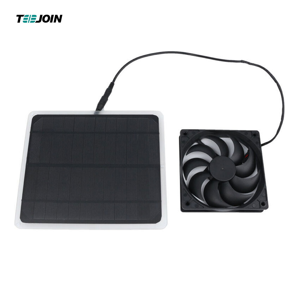 Outdoor solar powered outdoor Fan Dog House Solar Panel