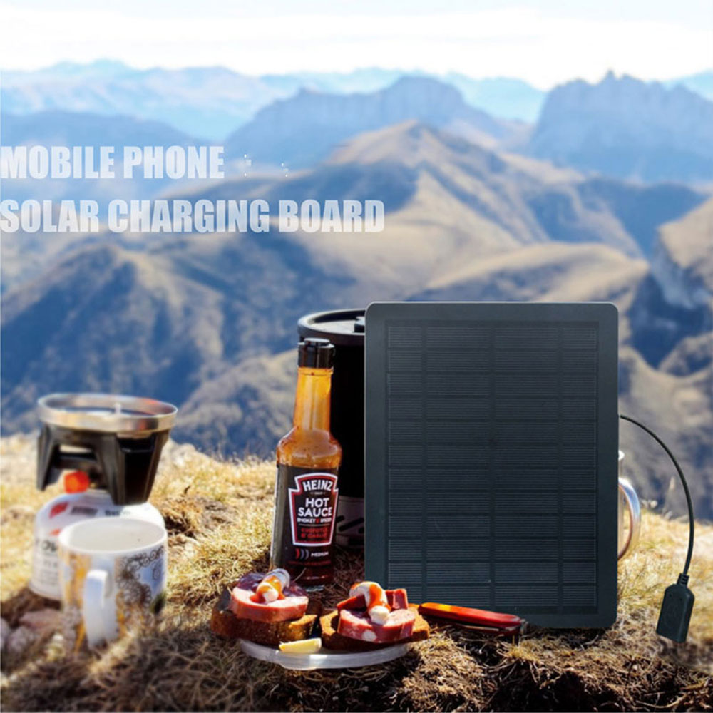 Folding Solar Charging Panel 5000Mah Built-In Battery 6W