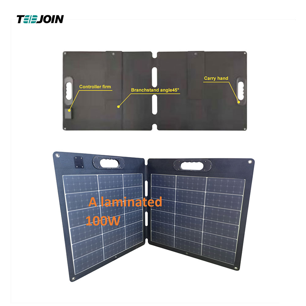 Travel Portable Laminating 100w Folding Solar Panel Factory