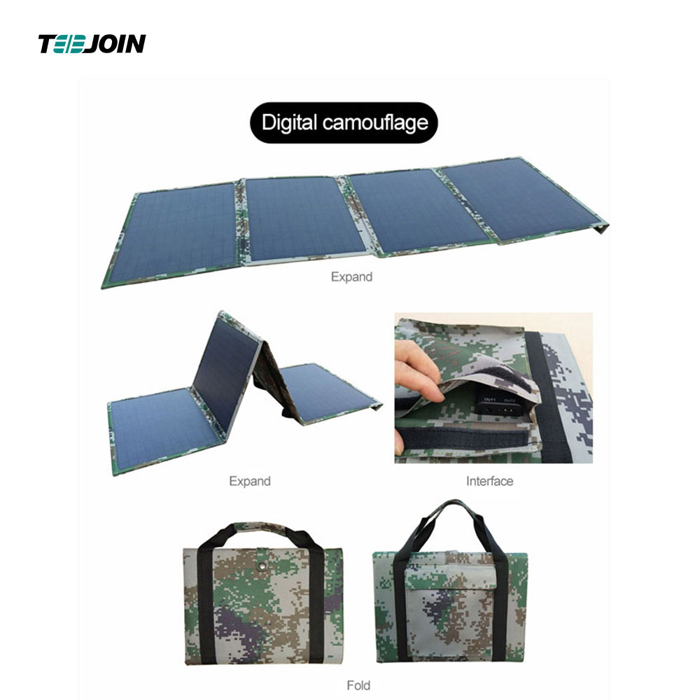 Small Mono 40w Pv Module Folding Foldable Solar Panels