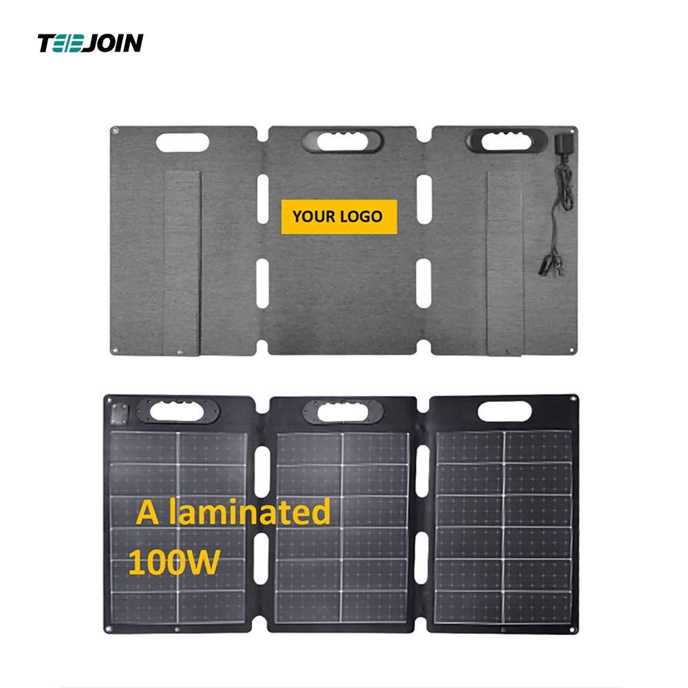 Outdoor Portable Laminated 100w Foldable Solar Panel