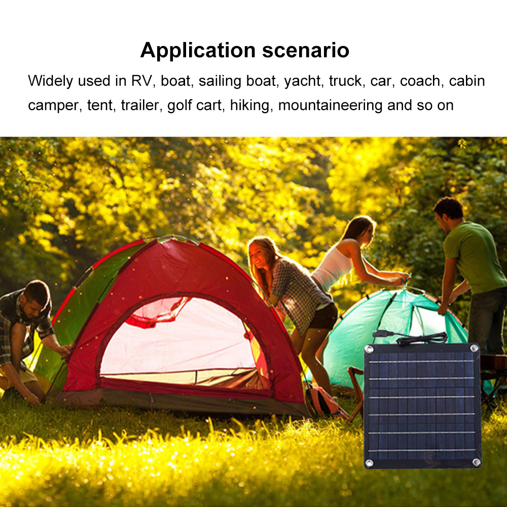 Outdoor Semi Flexible Solar Panel Soft Roof for RV Charging