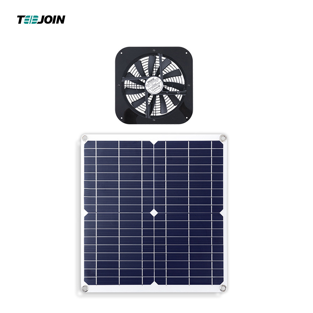 Hot Sale 12W Solar Panel Vent Fan for Chicken Pet House Factory