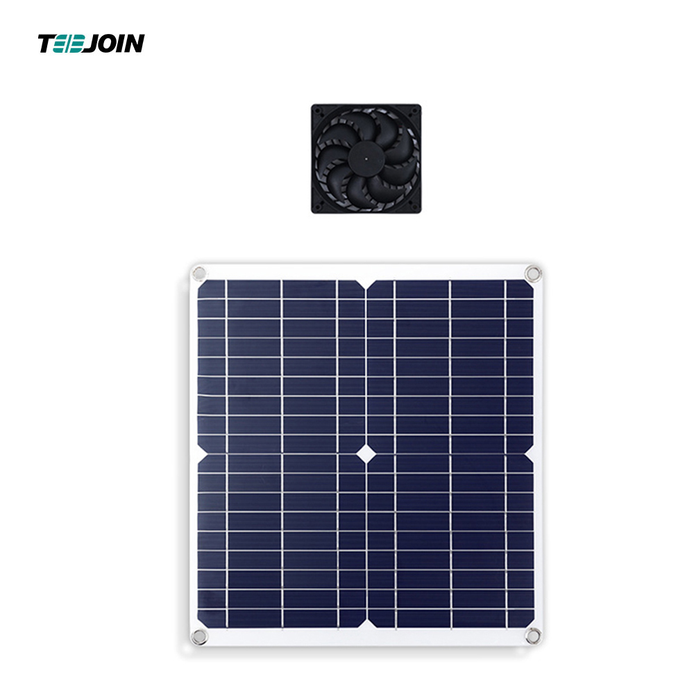 Hot Sale 12W Solar Panel Vent Fan for Chicken Pet House Factory