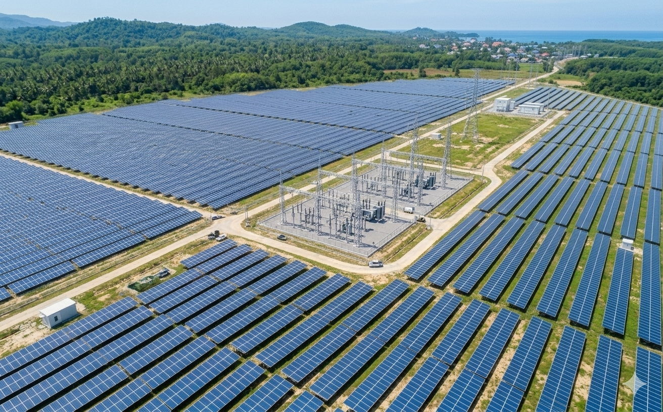utility scale solar farm built with high efficiency solar modules from OEM solar manufacturer.png