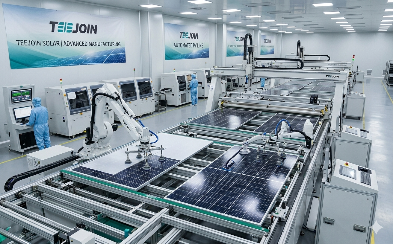 automated solar panel manufacturing line inside solar factory.png