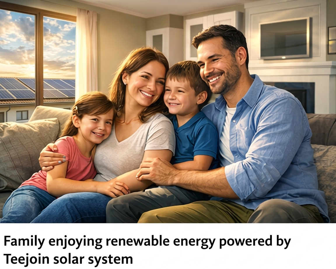 Family enjoying renewable energy powered by Teejoin solar system.jpg